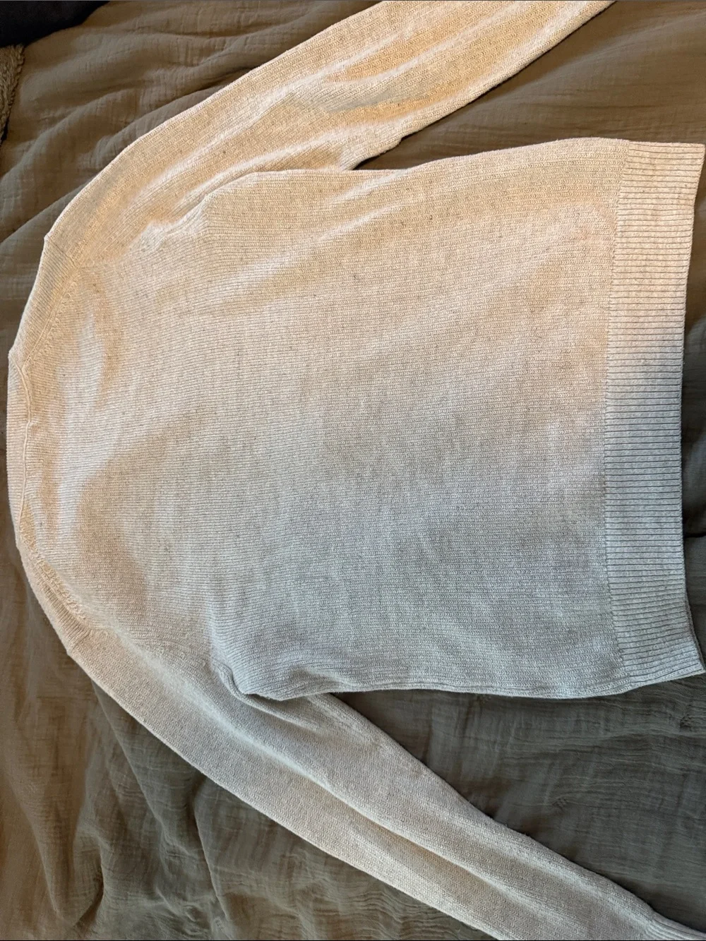 Banana Republic Light Cream Crewneck Sweater